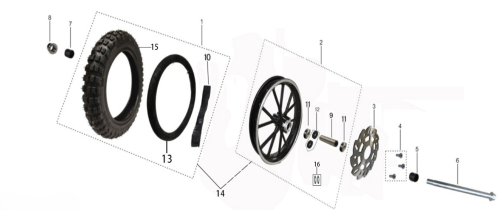 Переднее колесо