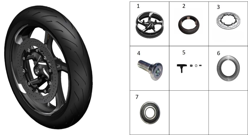 Колесо переднее