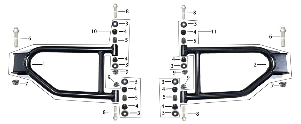 Рычаг задней подвески верхний