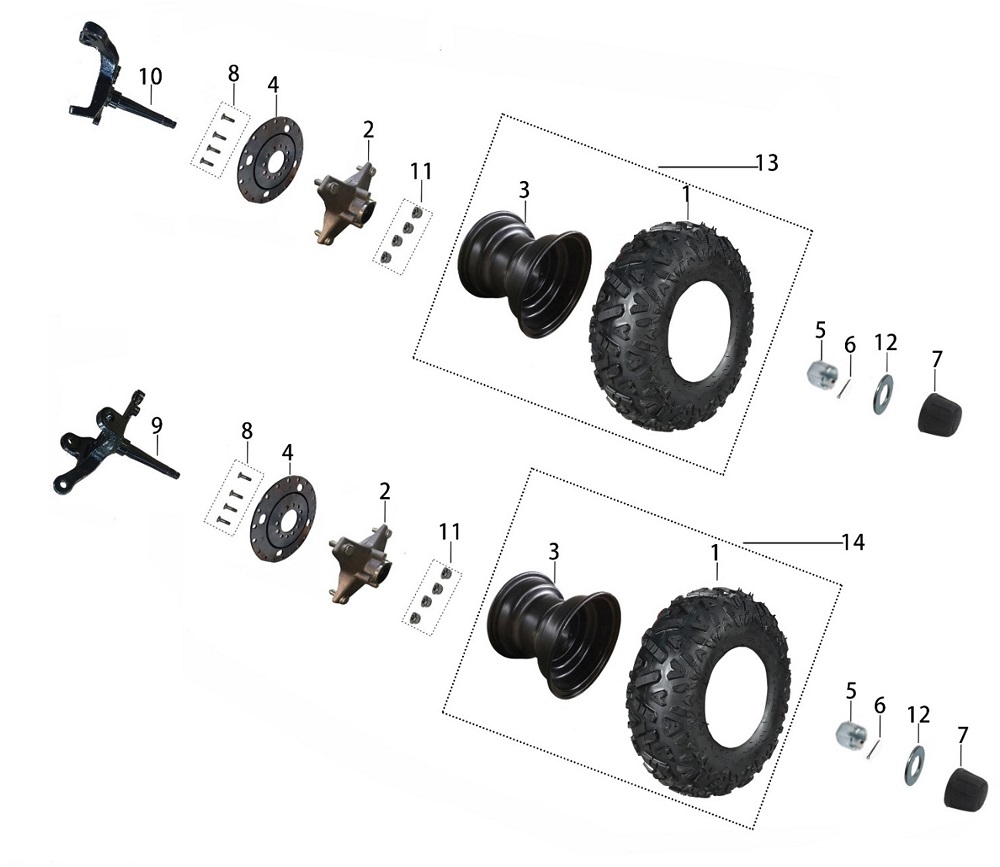 Переднее колесо