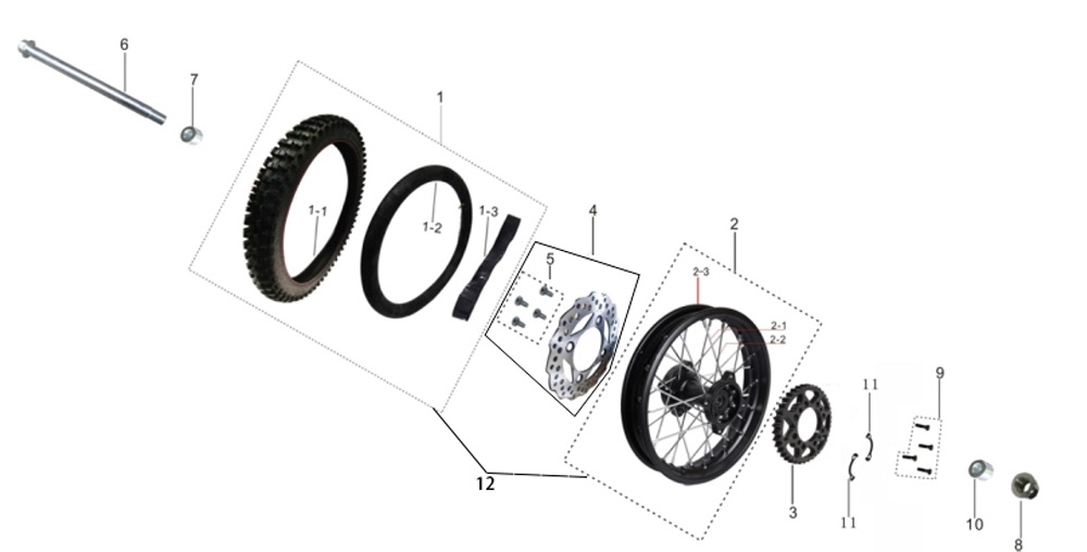 Заднее колесо