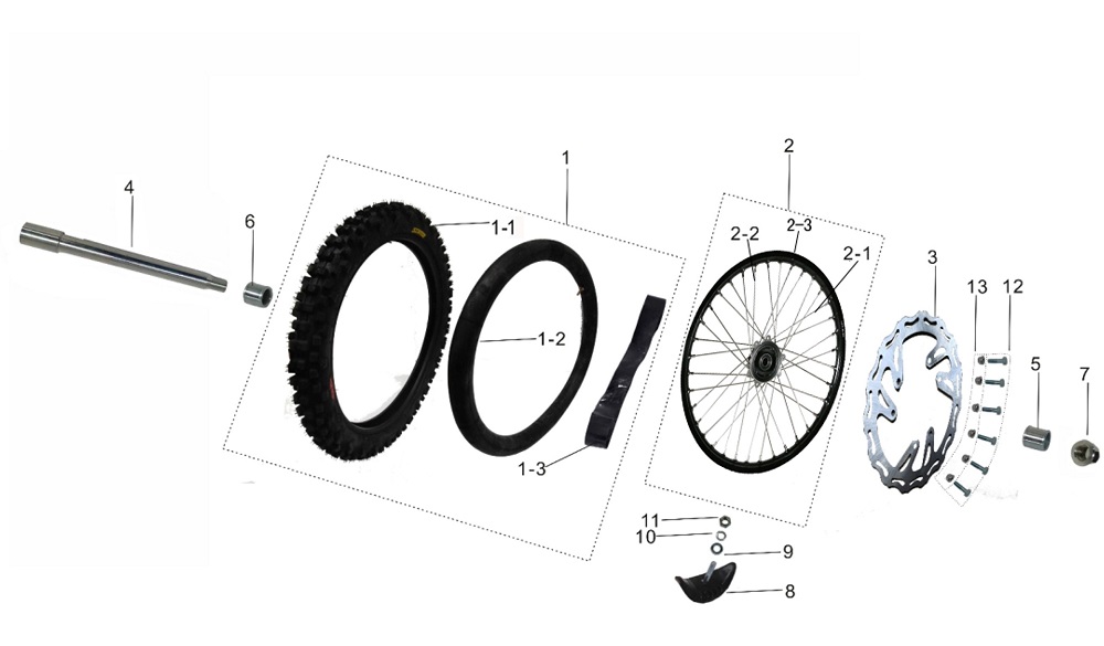 Переднее колесо