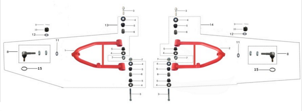 Рычаг подвески верхний