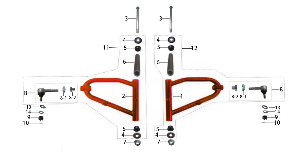 Рычаг подвески верхний