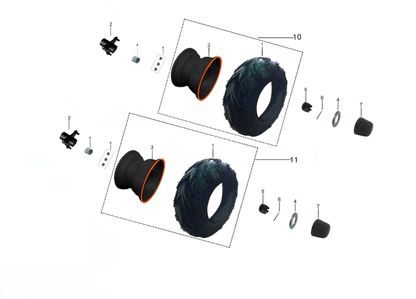 Переднее колесо