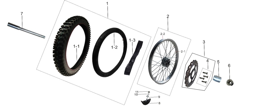 Переднее колесо