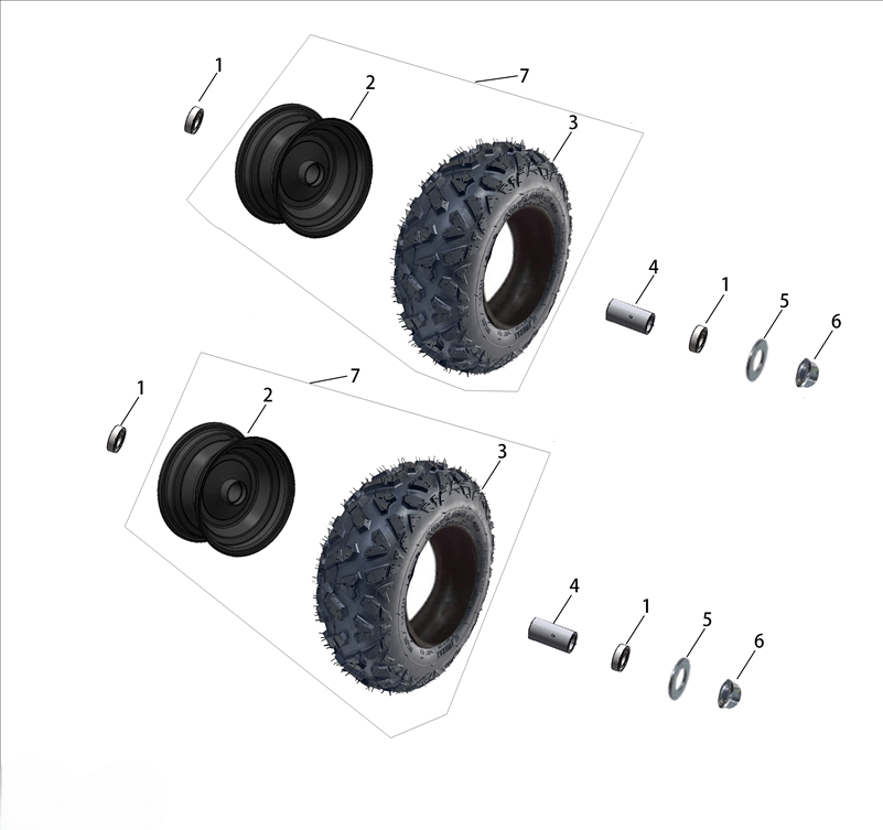 Переднее колесо