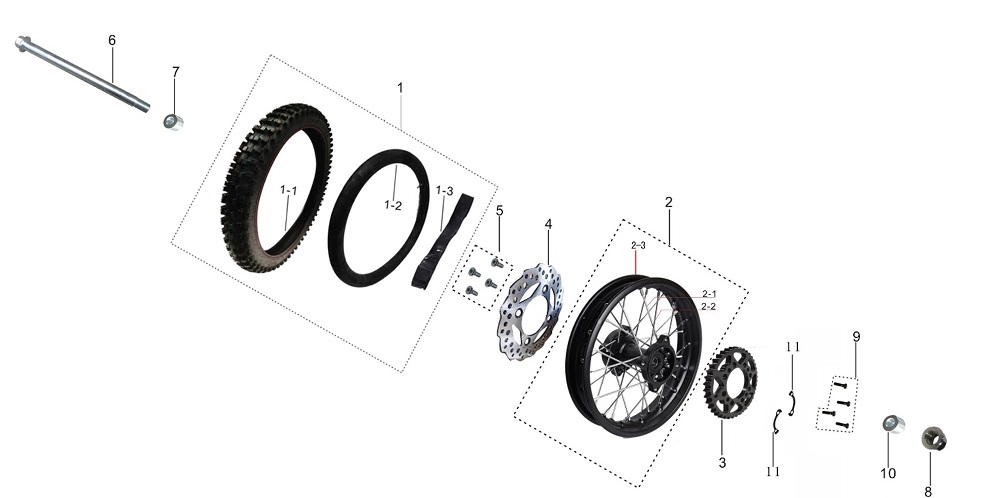 Заднее колесо