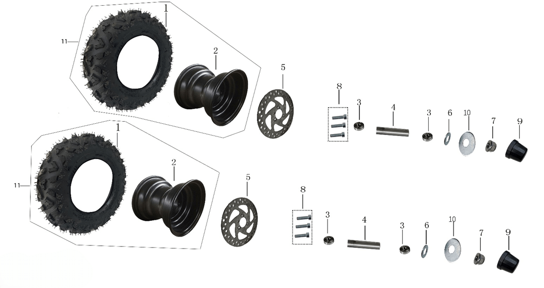 Переднее колесо