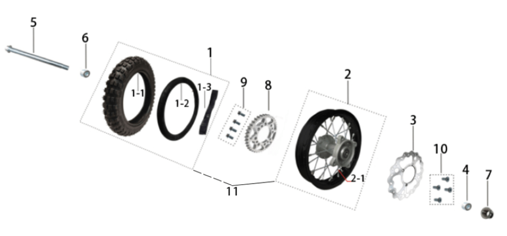 Заднее колесо