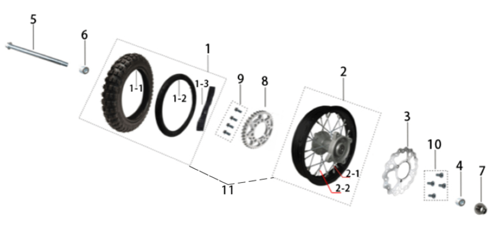 Заднее колесо