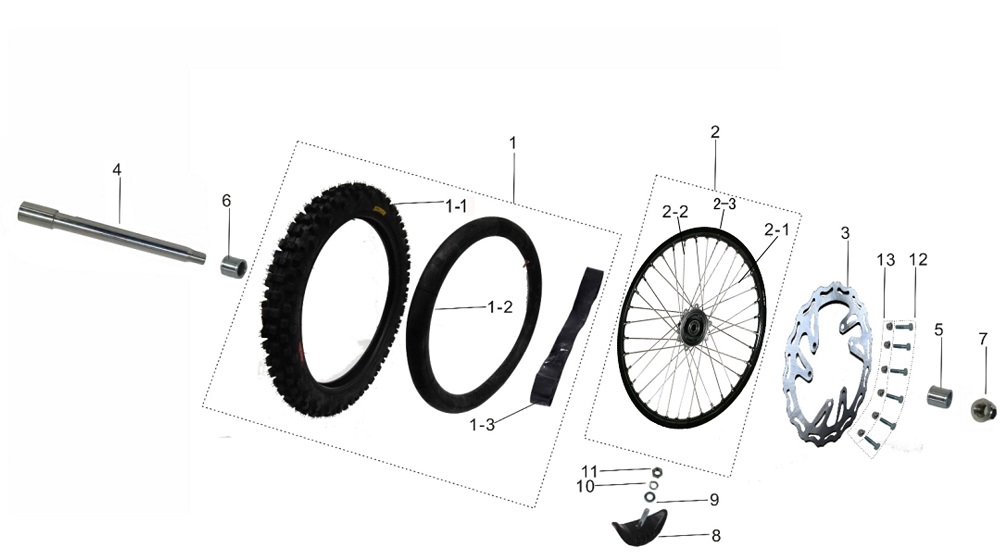 Переднее колесо