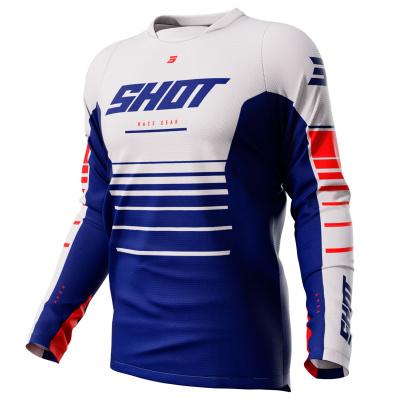 Джерси SHOT DEVO PEAK (белый/синий/красный, XL, A07-12C1-D01-11)