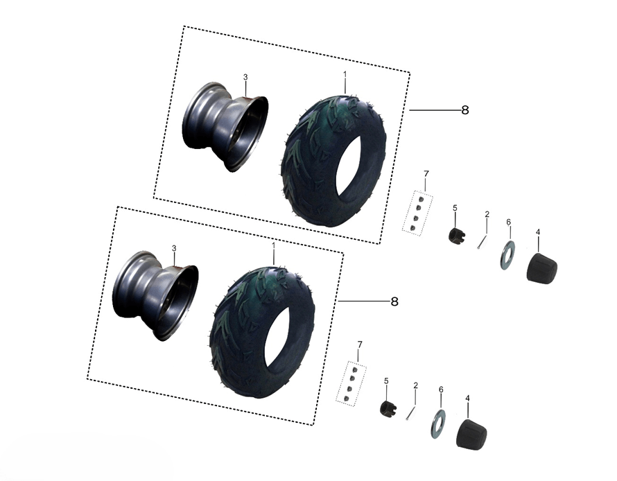 Заднее колесо