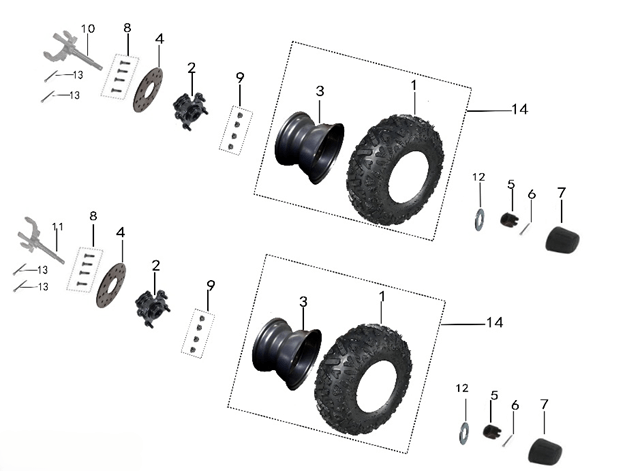Переднее колесо