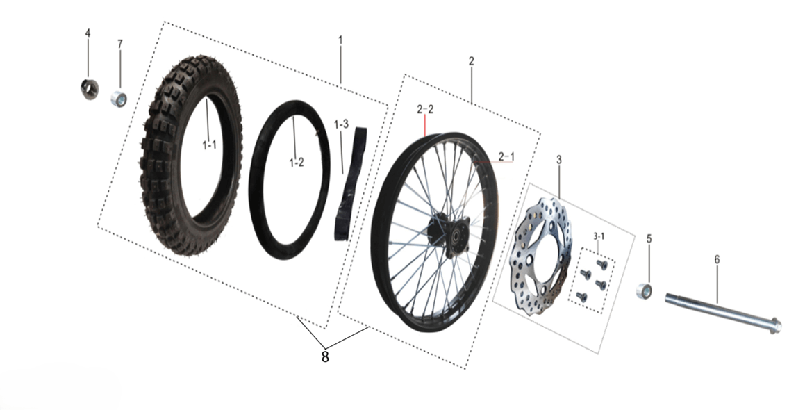 Переднее колесо
