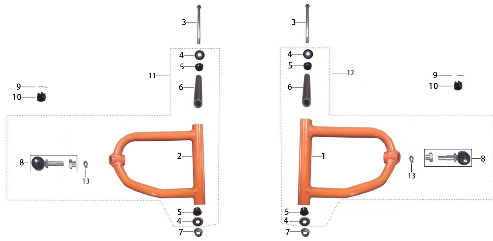 Рычаг подвески верхний
