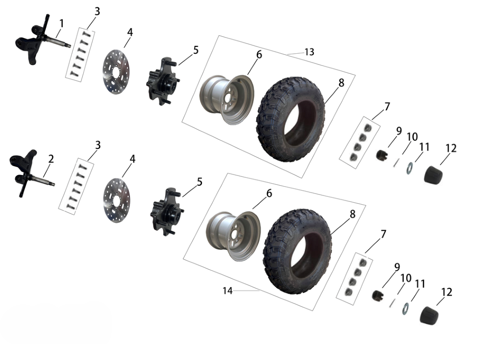 Переднее колесо