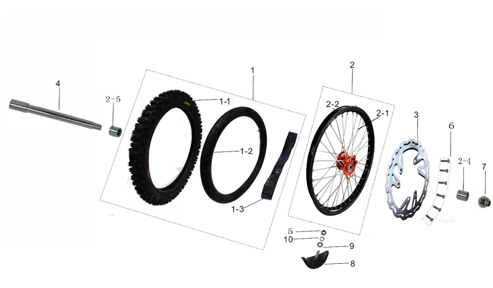 Переднее колесо