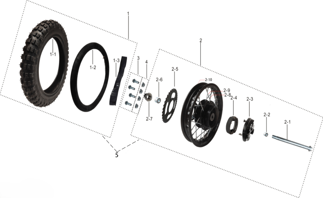 Заднее колесо