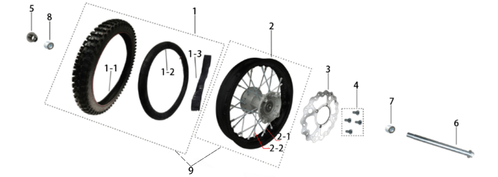Переднее колесо