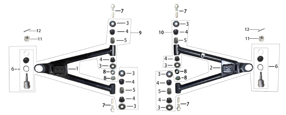 Рычаг передней подвески верхний