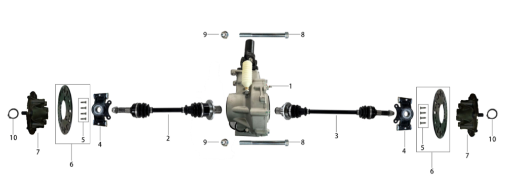 Задний редуктор