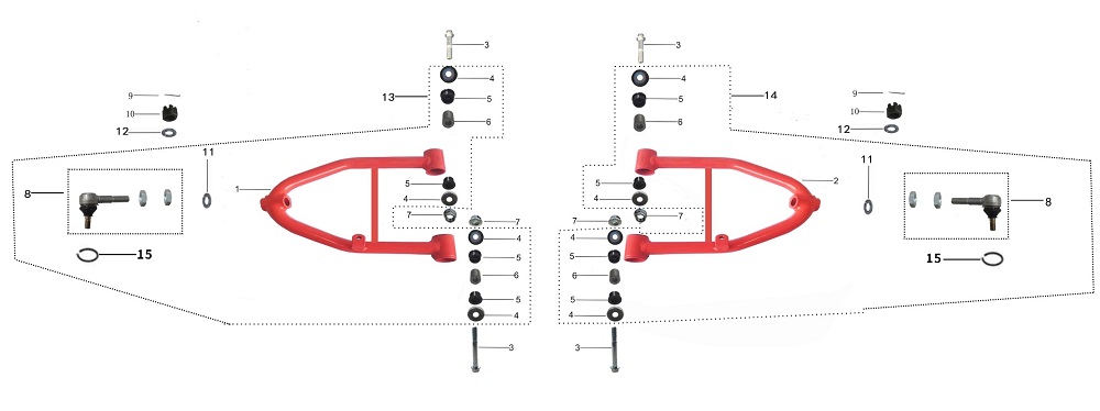 Рычаг подвески верхний
