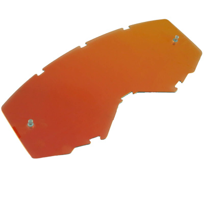 Стекло очков FLY RACING красное/зеркальное с штифтами (детское)