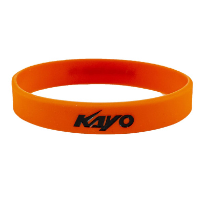 Браслет силиконовый KAYO (черный текст) (10шт)