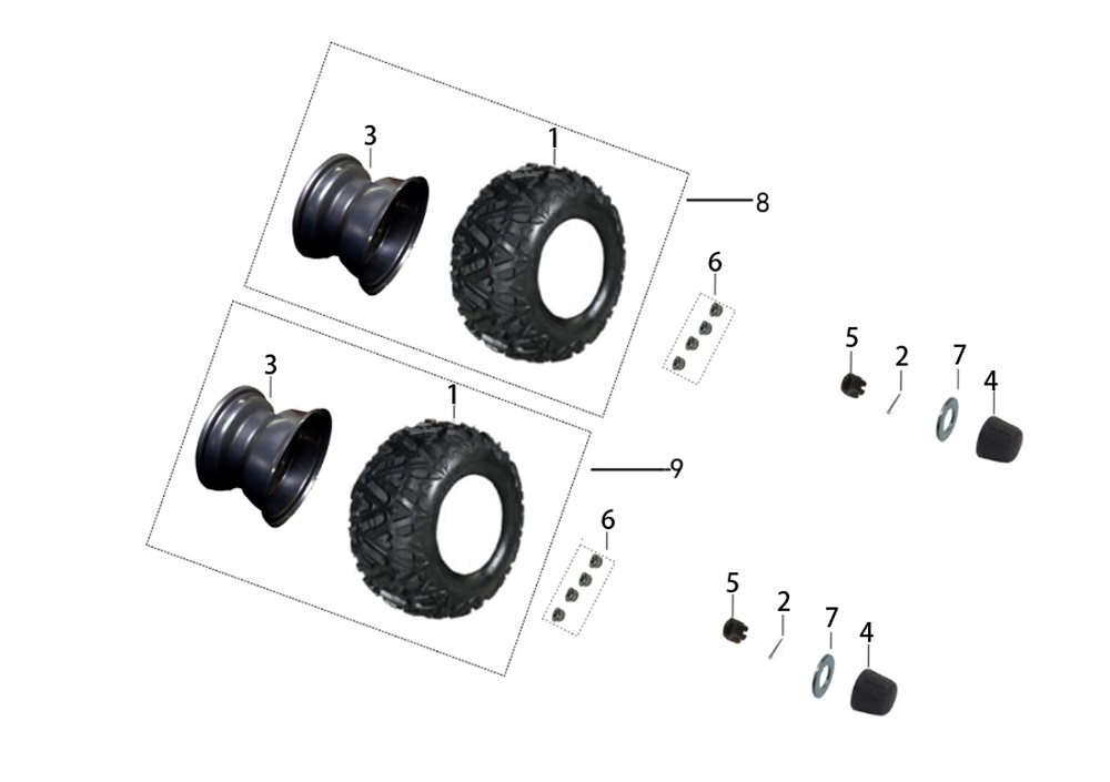 Заднее колесо