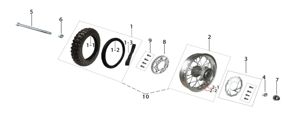 Заднее колесо