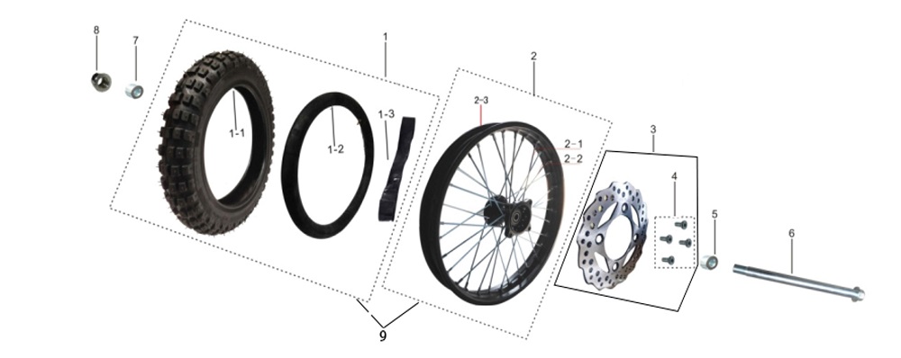 Переднее колесо