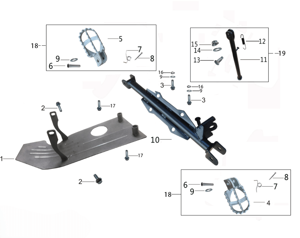 Подножки водителя