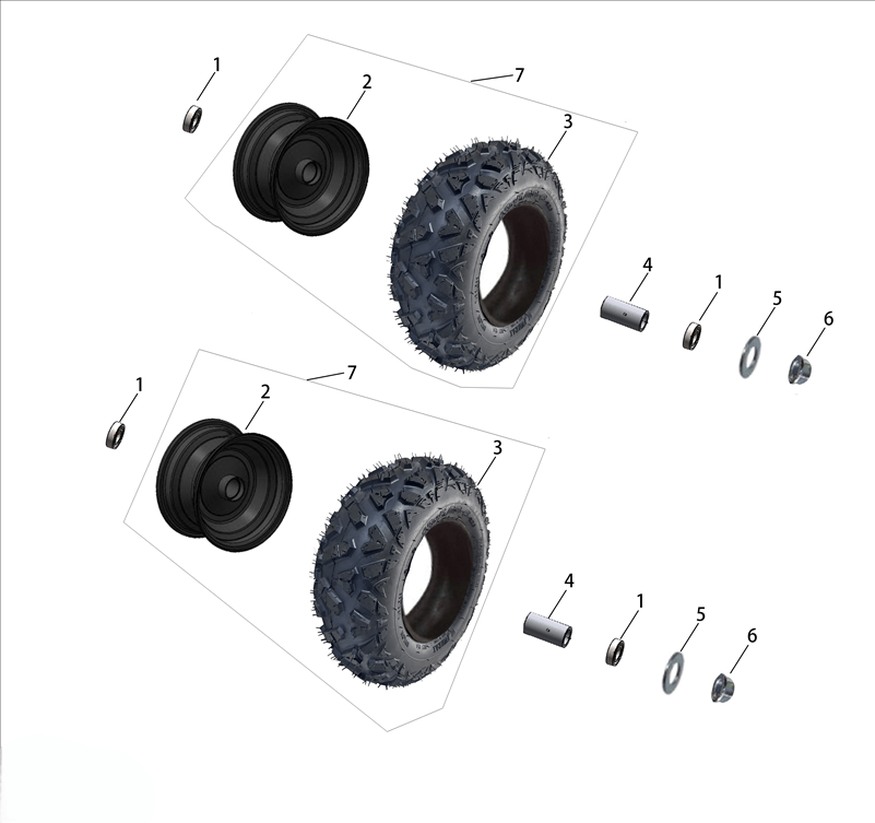 Переднее колесо