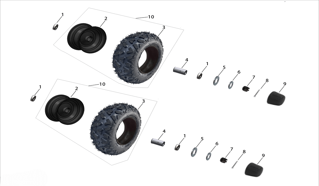 Переднее колесо