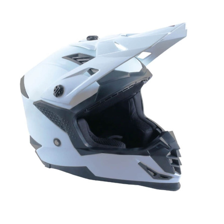 Шлем кроссовый ATAKI SC-16 Solid (белый глянцевый, M, 020229-880-7006)