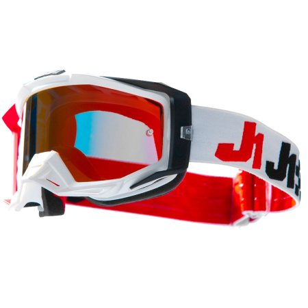 Очки для мотокросса JUST1 IRIS 2.0 (белый/красный, , 1560035-604-2261)