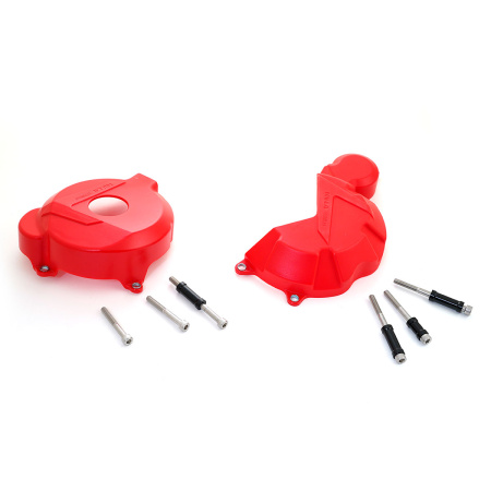 Защита крышек двигателя пластиковая (компл. 2 шт.) OTOM ZS 172FMM (CB250-F) (красный, , 1560483-020-2101)