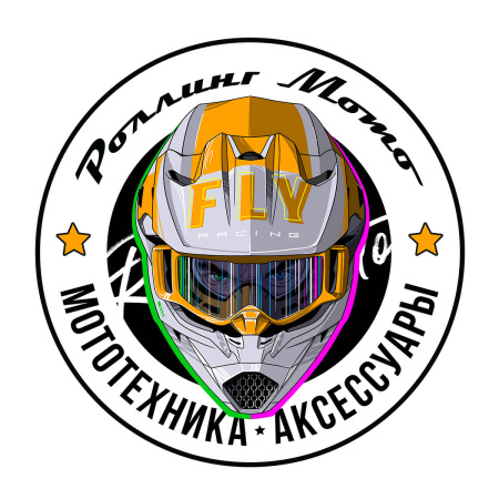 Наклейка Rollingmoto круглая (белый, , 110148-803-9849)