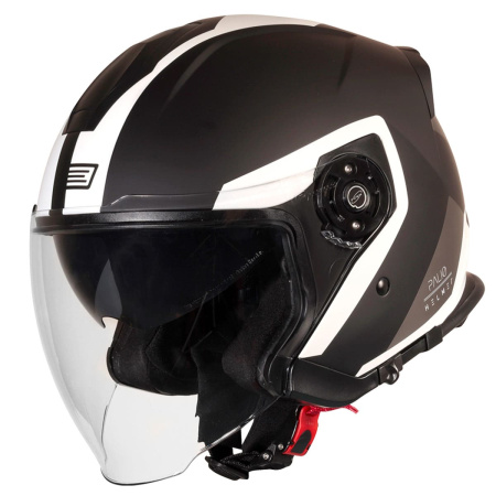 Шлем открытый со стеклом ORIGINE PALIO Techy (черный/белый, XS, 020035-823-2822)