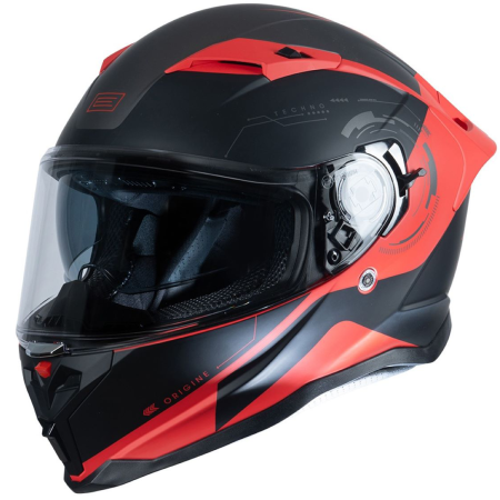 Шлем интеграл ORIGINE FORCE TECHNO (красный/черный матовый, XS, 1560035-597-4682)