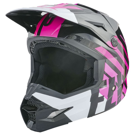 Шлем кроссовый FLY RACING KINETIC Thrive (розовый/черный/белый, XS, 140126-880-5454)