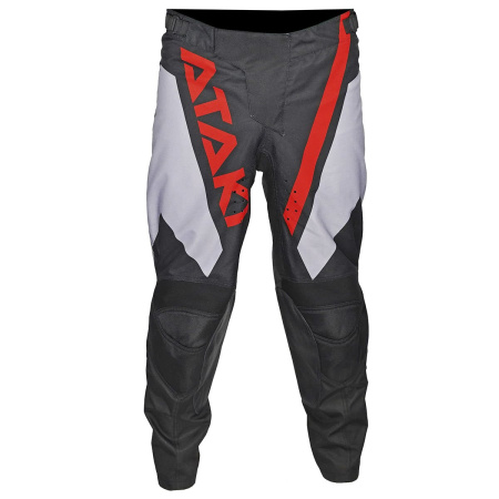 Брюки для мотокросса ATAKI Impact (черный/серый/красный, XS, 6430427-714-8948)