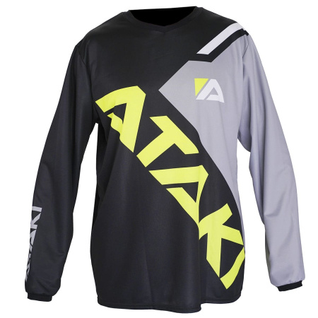 Джерси ATAKI Impact (черный/серый/Hi-Vis желтый, M, 6430427-713-3662)