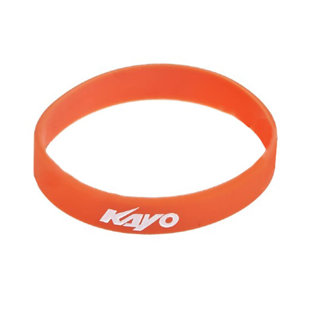 Браслет силиконовый KAYO (10 шт) (оранжевый/белый, , 020389-803-8868)