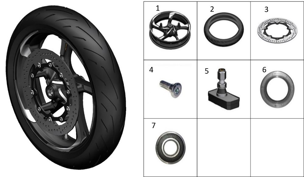Колесо переднее