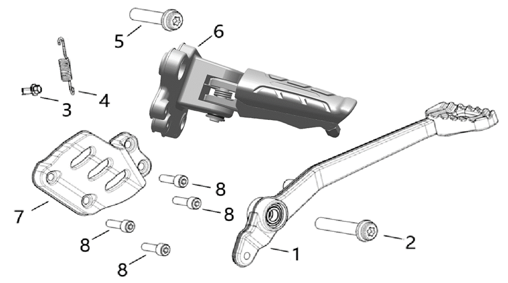Педаль заднего тормоза