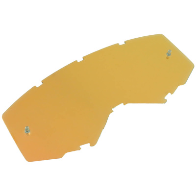 Стекло очков FLY RACING оранжевое/зеркальное с штифтами (детское) (оранжевый/зеркальный, , 140126-604-3242)