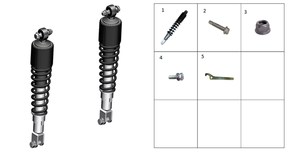 Амортизаторы задние